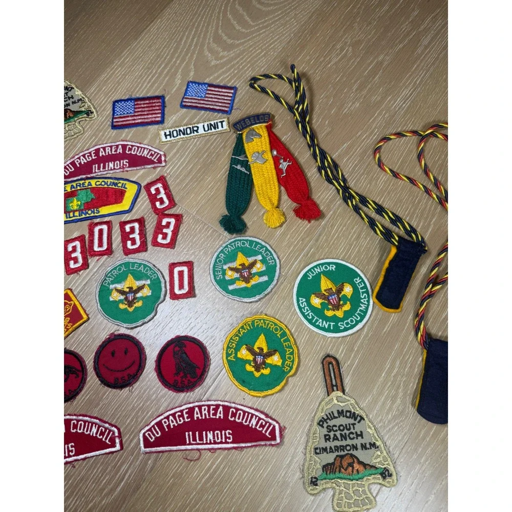 BSA Boy Scouts Philmont DuPage Area Council Patch Lot 1970s Vintage Multi Color - Picture 4 of 8